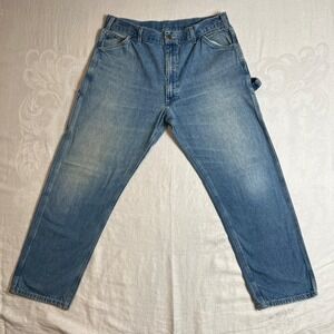 Big‎ Smith Jeans Mens 36X30 Light Wash Denim Carpenter Workwear Utility Pants